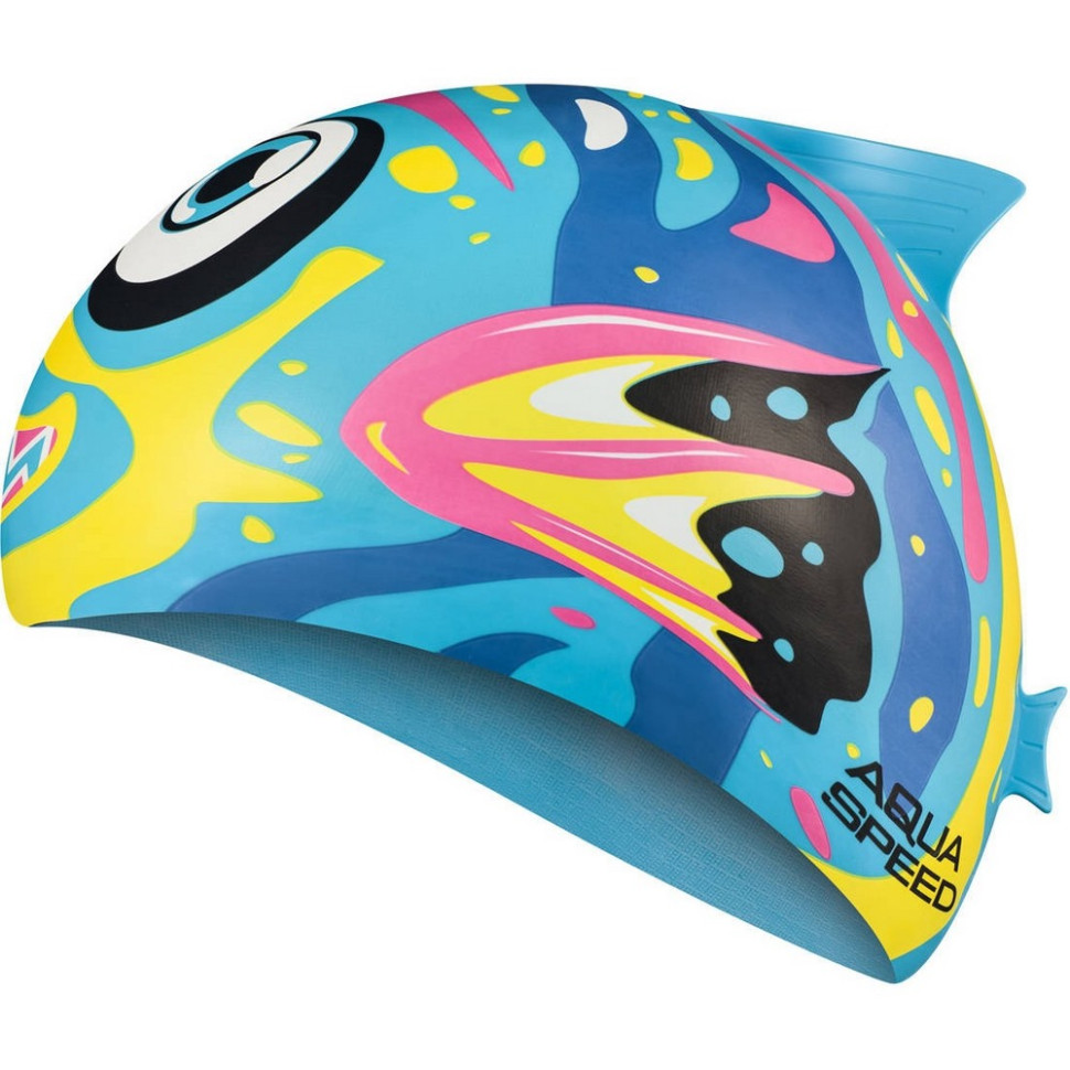 Шапка для плавання ZOO FISH 8688 Aqua Speed 115-01-fish, OSFM