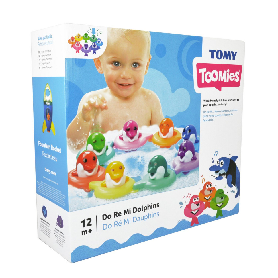 Іграшка для ванної Дельфіни До Ре Мі Toomies E6528, 8 фігурок