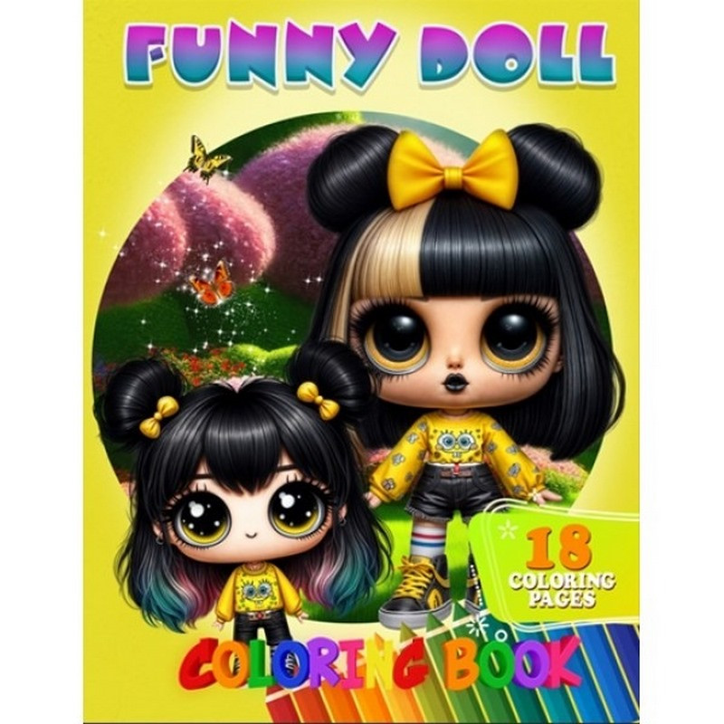 Розмальовка для дітей Funny Doll Jumbi А05122405 формат А4
