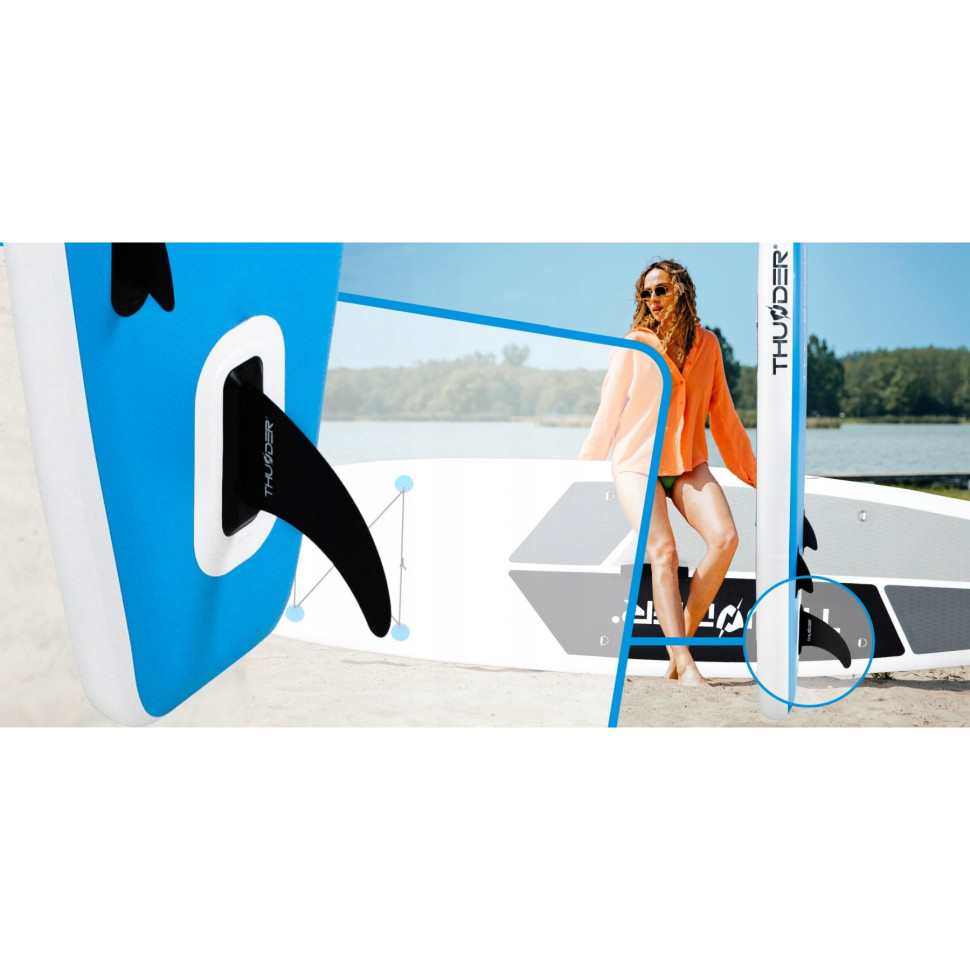 Надувная SUP доска Planet Thunder SUP-PLANET-BLUE с веслом Blue 320 см 