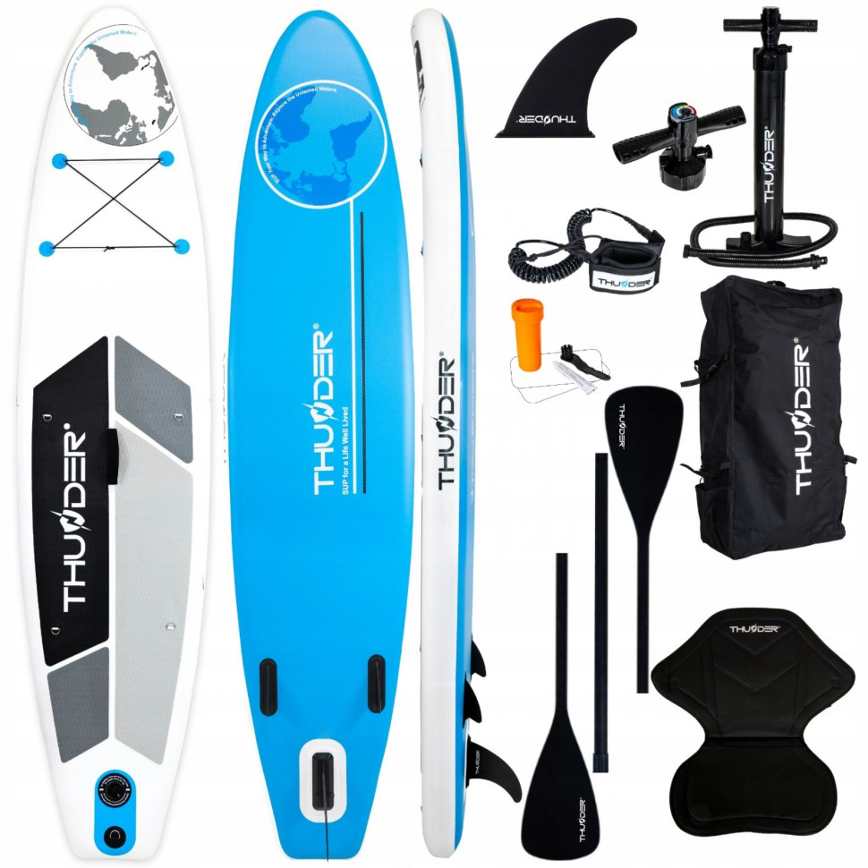 Надувная SUP доска Planet Thunder SUP-PLANET-BLUE с веслом Blue 320 см 
