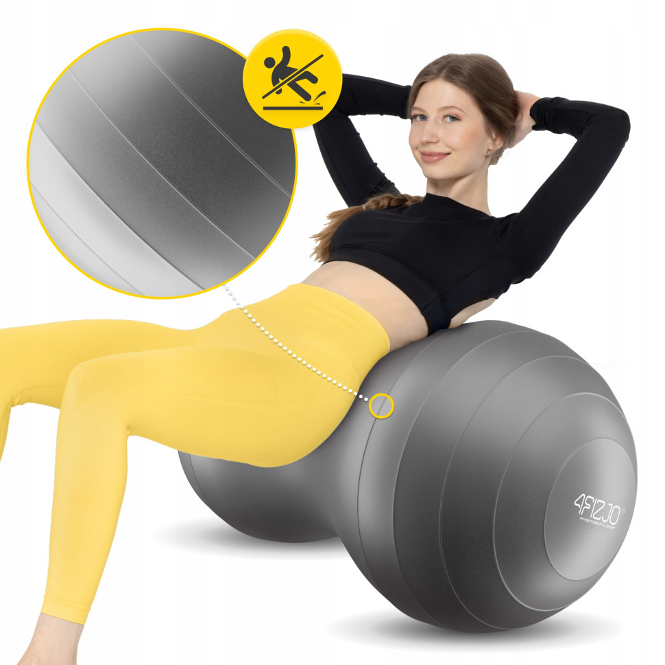 Мяч для фитнеса арахис Air Ball Peanut 4FIZJO P-5905973407175, 45 x 90 см