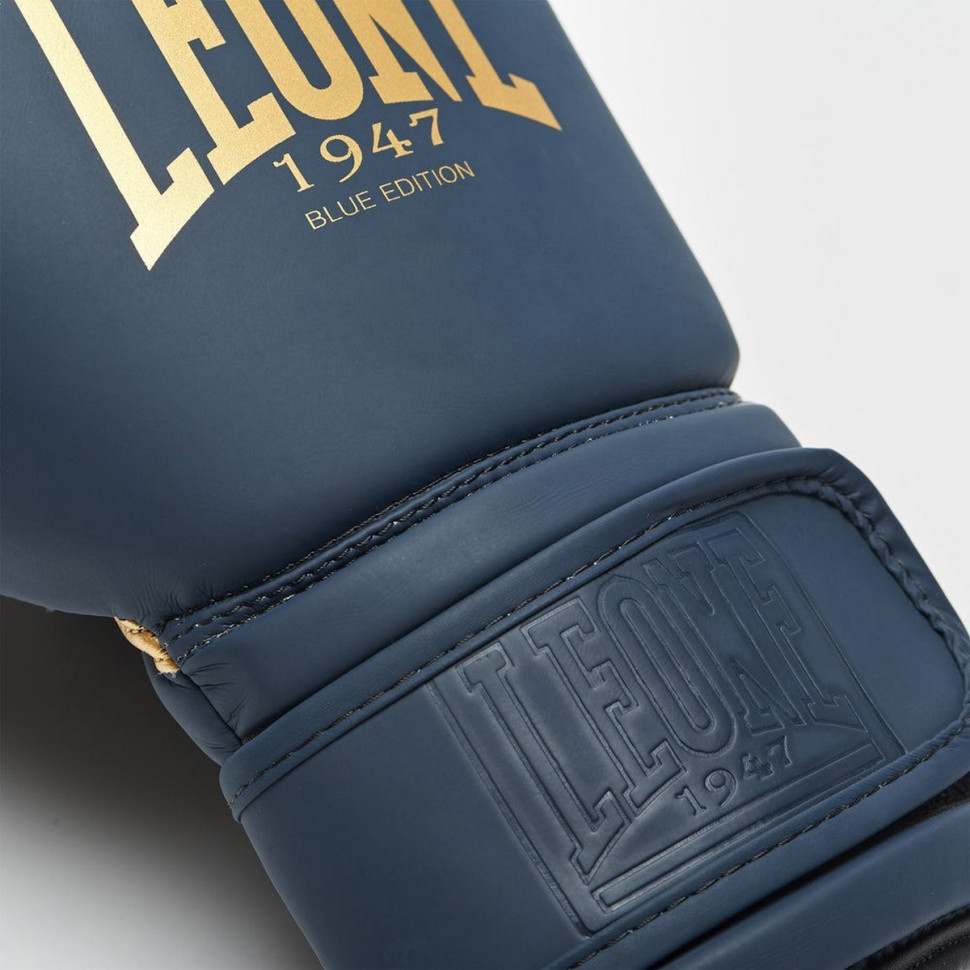 Боксерские перчатки GN059B Leone GN059B_Blue_16oz 16 унций (капа в комплекте)