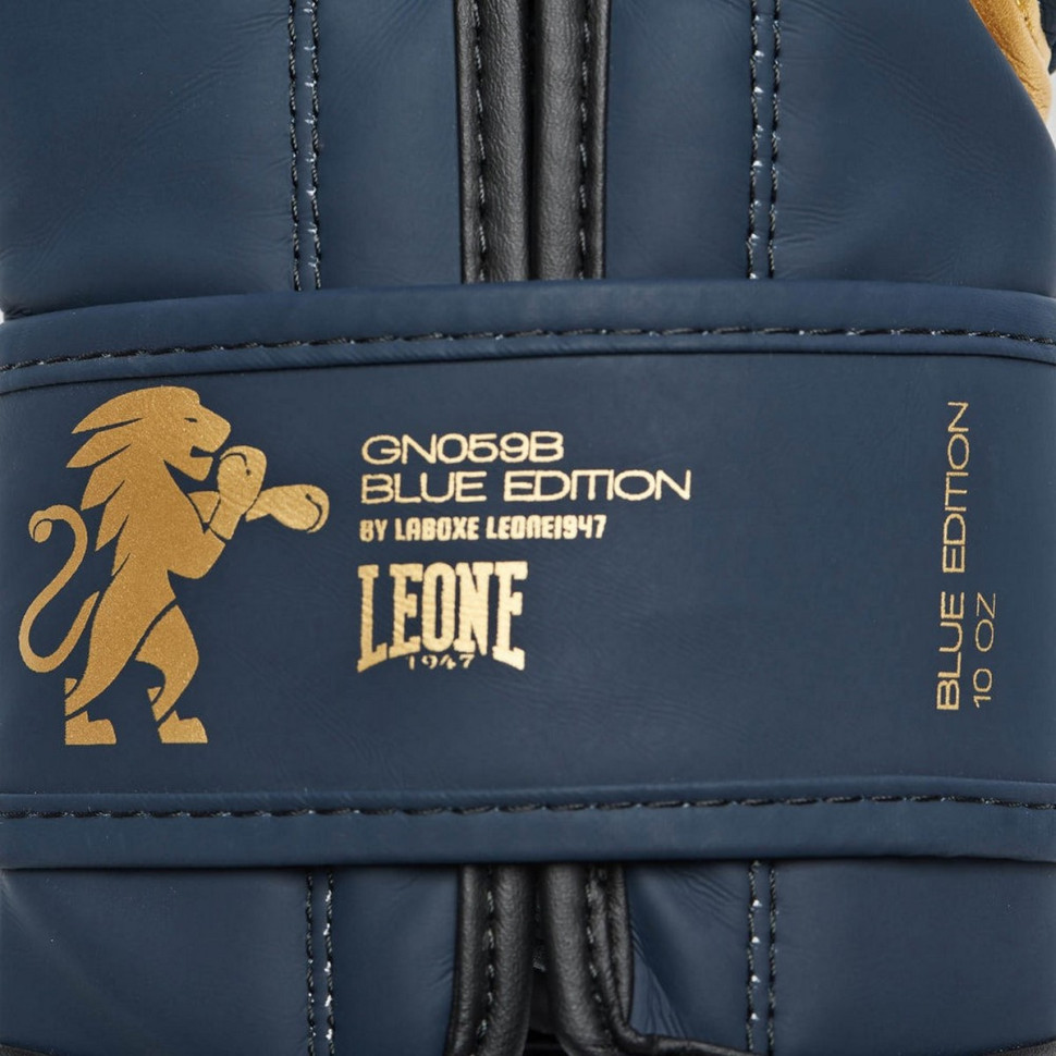 Боксерские перчатки GN059B Leone GN059B_Blue_16oz 16 унций (капа в комплекте)