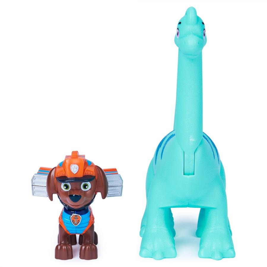 Коллекционная фигурка Paw Patrol SM17706/1677 щенка Зумы с динозавром (серия Дино-миссия)