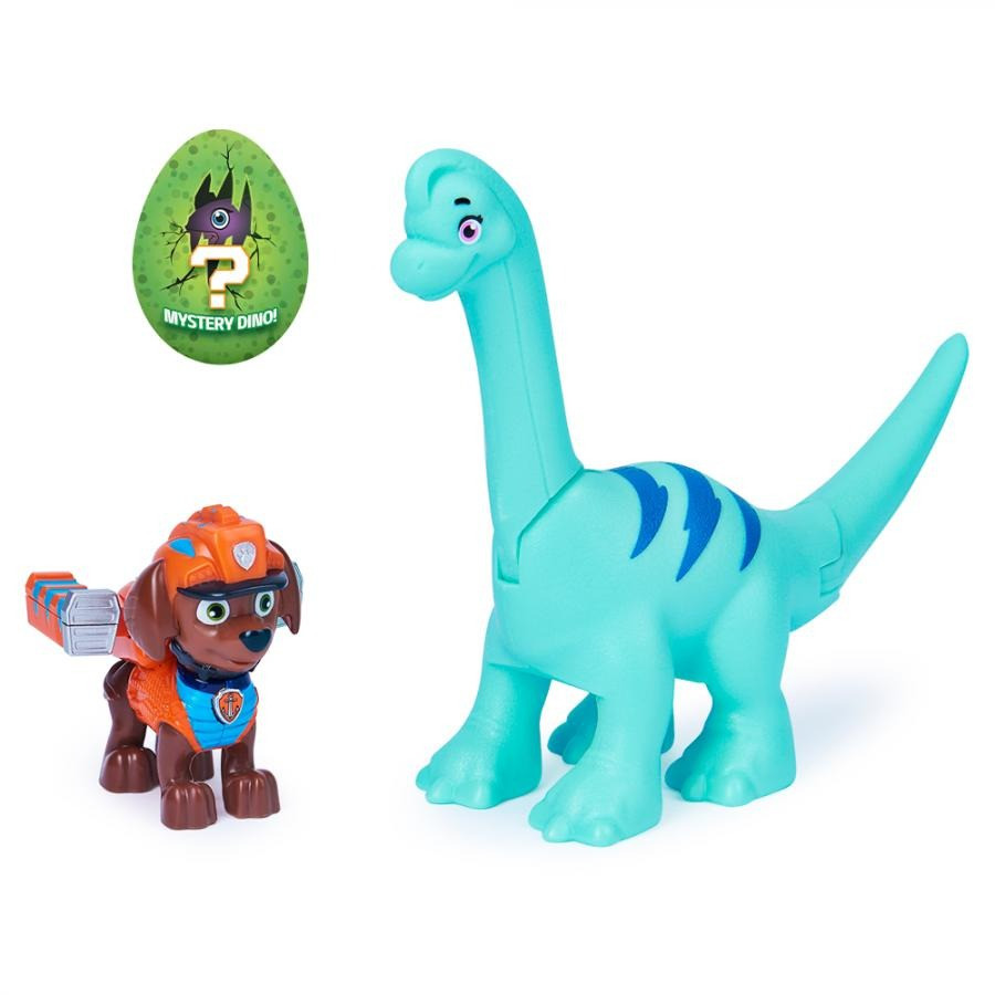 Коллекционная фигурка Paw Patrol SM17706/1677 щенка Зумы с динозавром (серия Дино-миссия)