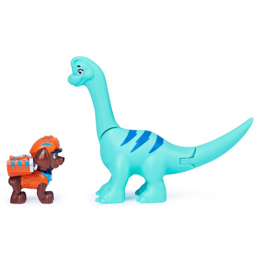 Коллекционная фигурка Paw Patrol SM17706/1677 щенка Зумы с динозавром (серия Дино-миссия)