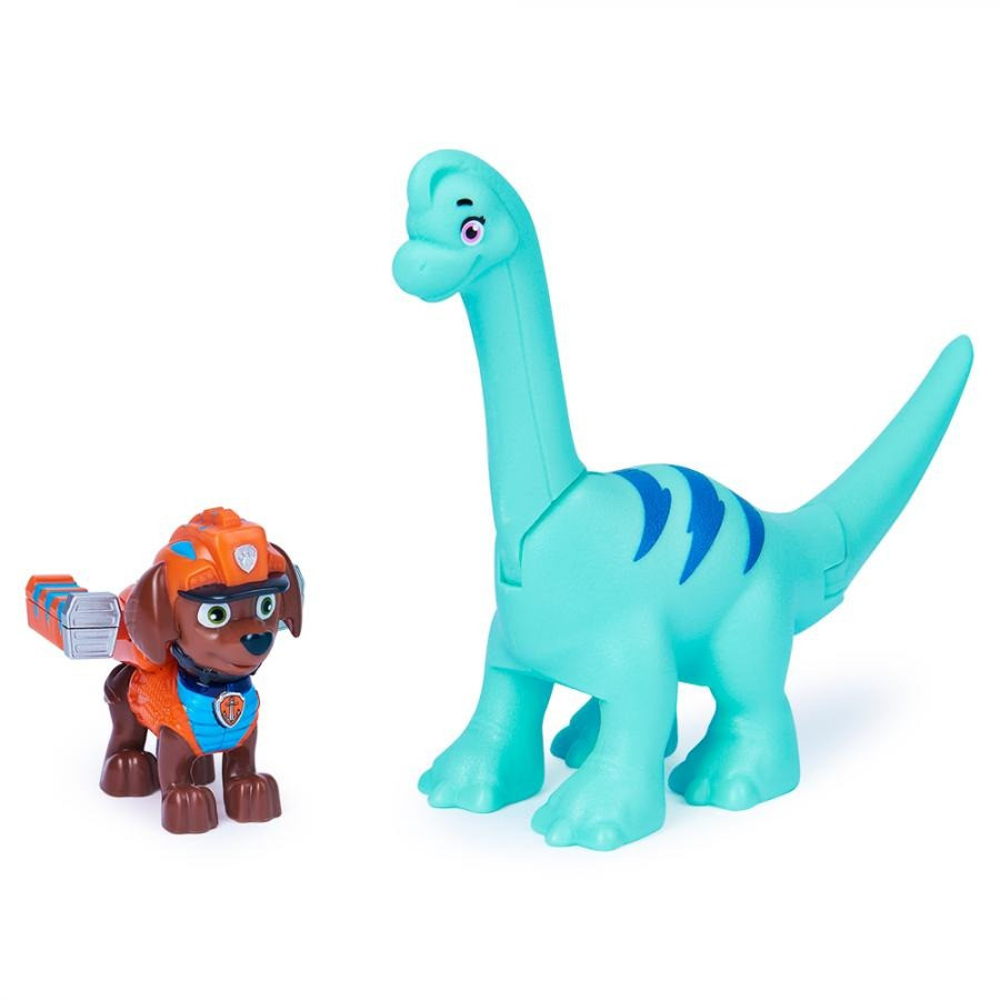 Коллекционная фигурка Paw Patrol SM17706/1677 щенка Зумы с динозавром (серия Дино-миссия)