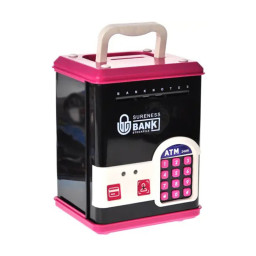 Детская копилка-сейф YG Toys WF-3015H(Pink) музыка, свет, пароль, имитация отпечатка Детская копилка-сейф YG Toys WF-3015H(Pink) музыка, свет, пароль, имитация отпечатка