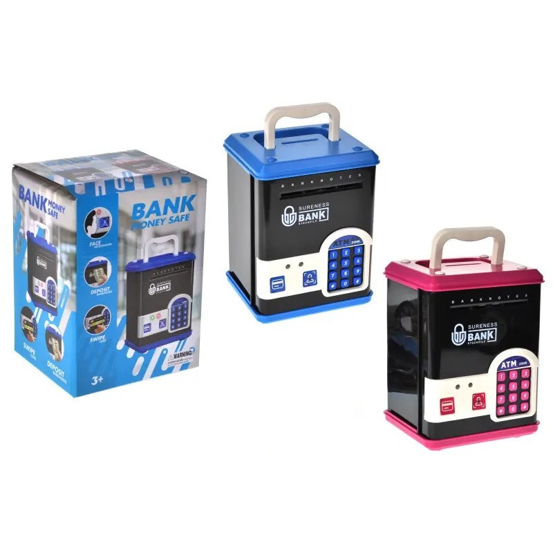 Дитяча скарбничка-сейф YG Toys WF-3015H(Pink) музика, світло, пароль, імітація відбитка