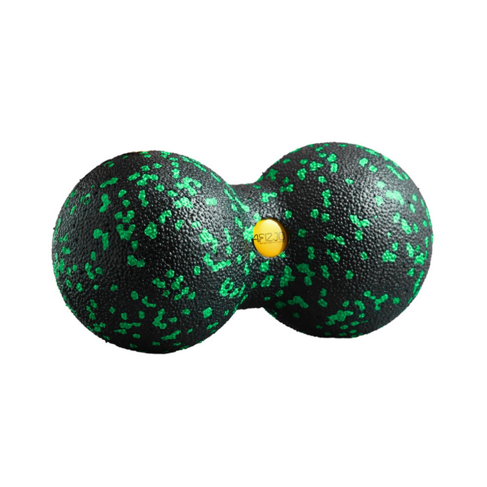 Масажний м'яч подвійний EPP DuoBall 08 4FIZJO 4FJ1295 Black/Green