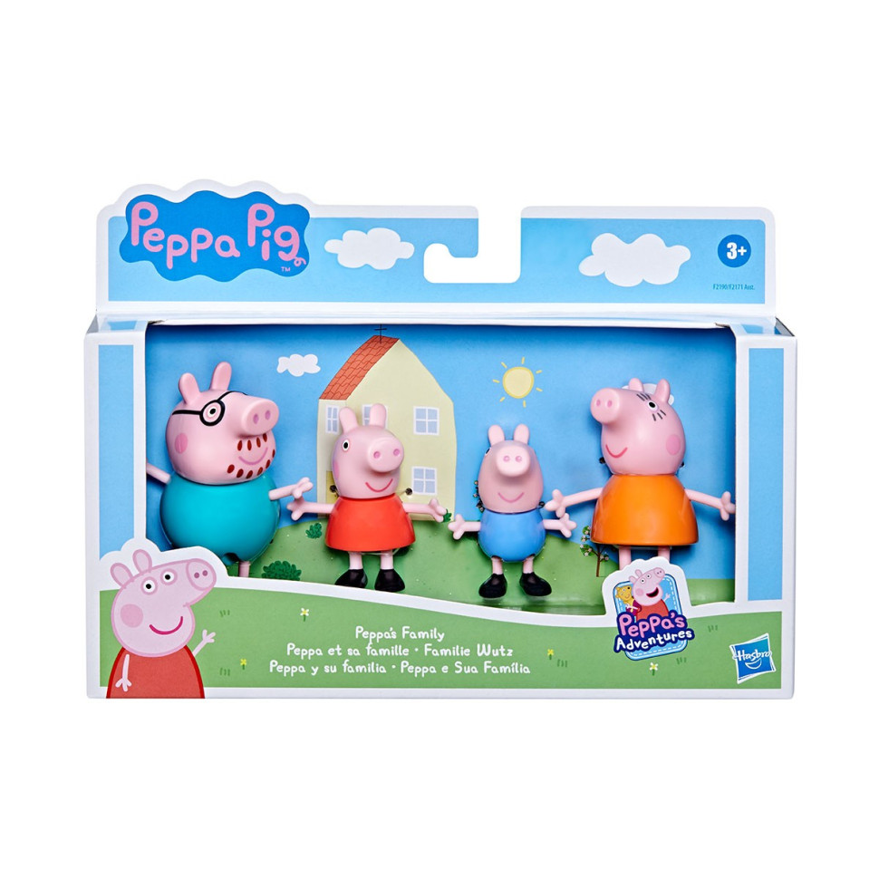 Набор фигурок «Дружная семья Пеппы» Peppa Pig F2190 в наборе 4 фигурки