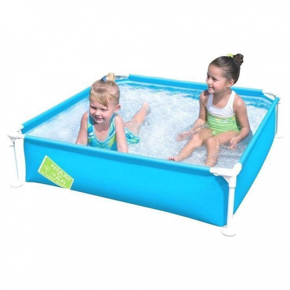 Бассейн каркасный Bestway 56217, 122х122х30,5 см, 340 л, с ремкомплектом