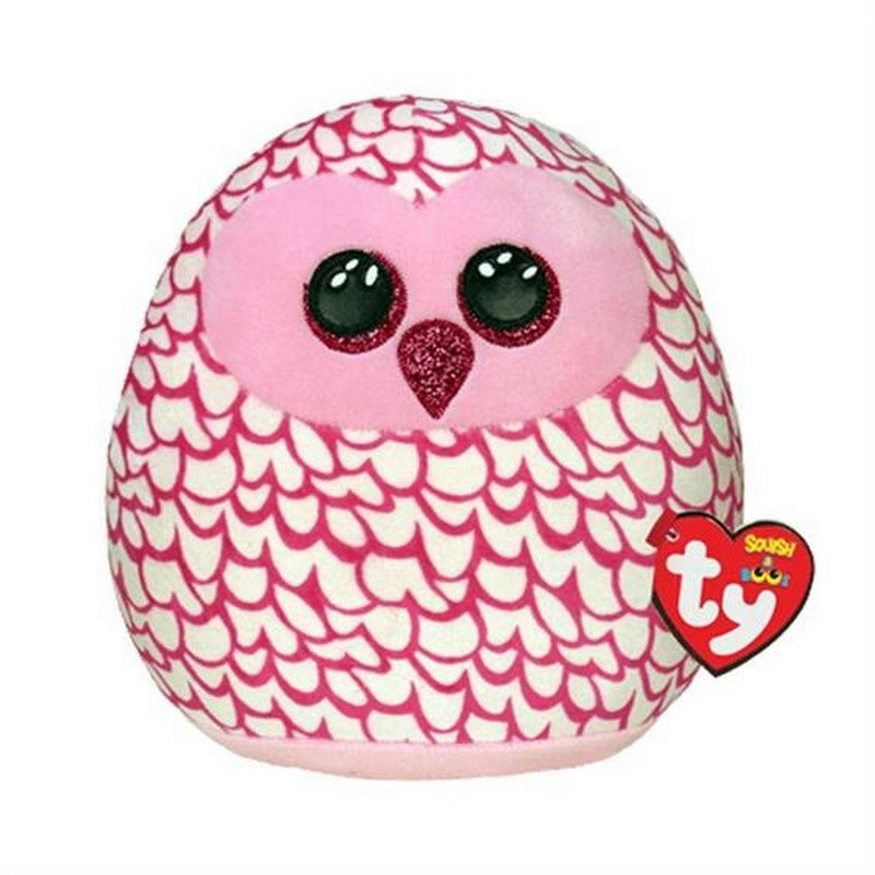 Іграшка подушка TY SQUISH-A-BOOS 39300 Рожева сова 