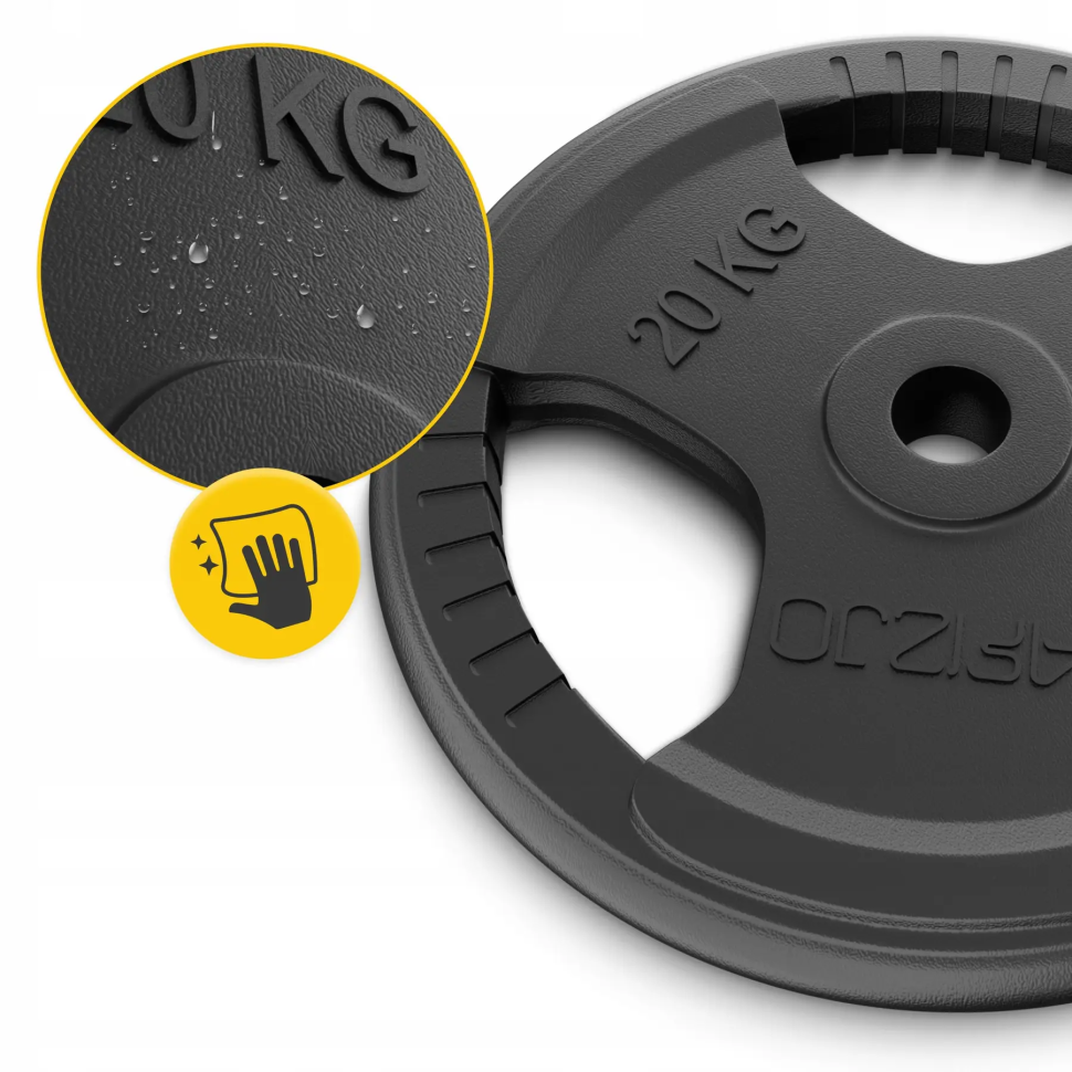 Диск металлический 4FIZJO P-5905973401395 черный 20 кг 26 мм