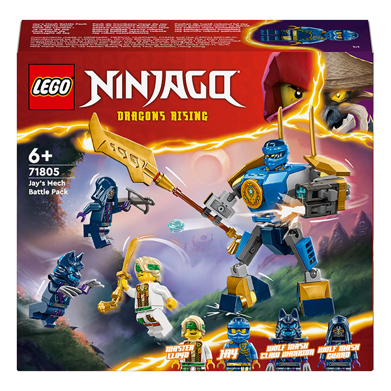Конструктор LEGO NINJAGO Боевой набор робота Джея 71805, 78 деталей