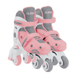 Роликовые коньки 2в1 GLOBBER 780-210 пастельно-розовые р.26-29, до 20кг, 3+