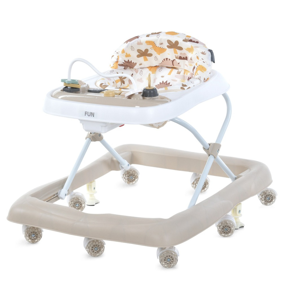 Ходунки детские FUN El Camino ME 1184 Beige, световые и звуковые эффекты