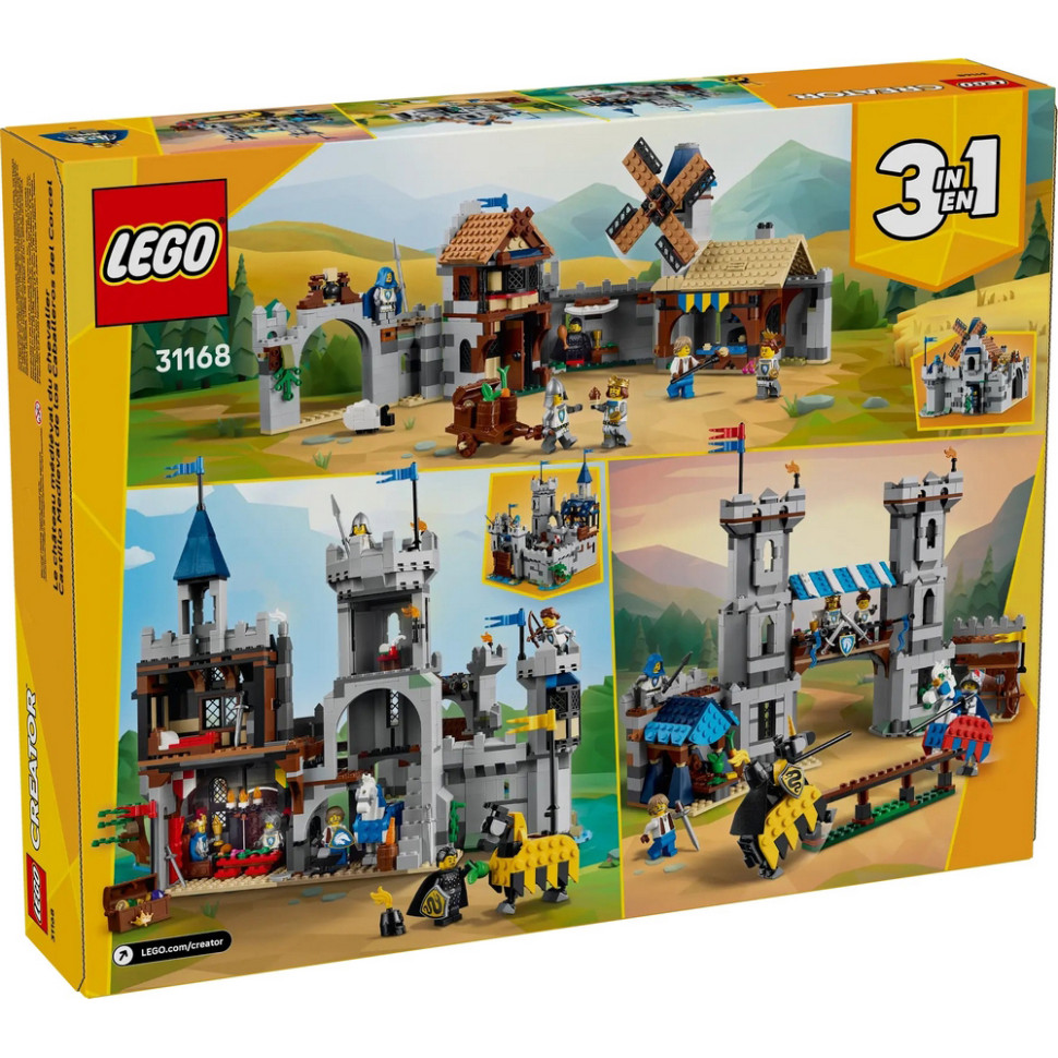 Конструктор Creator Середньовічний замок із лицарем на коні LEGO 31168, 1371 деталь