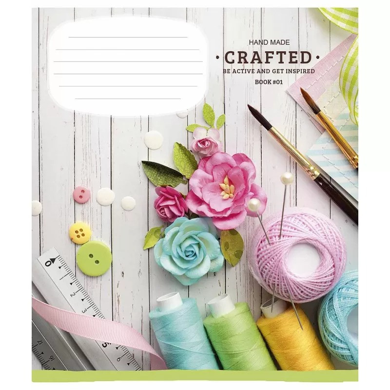Тетрадь ученическая Hand made Crafted Школярик 024-3229L-2 в линию на 24 листа                            