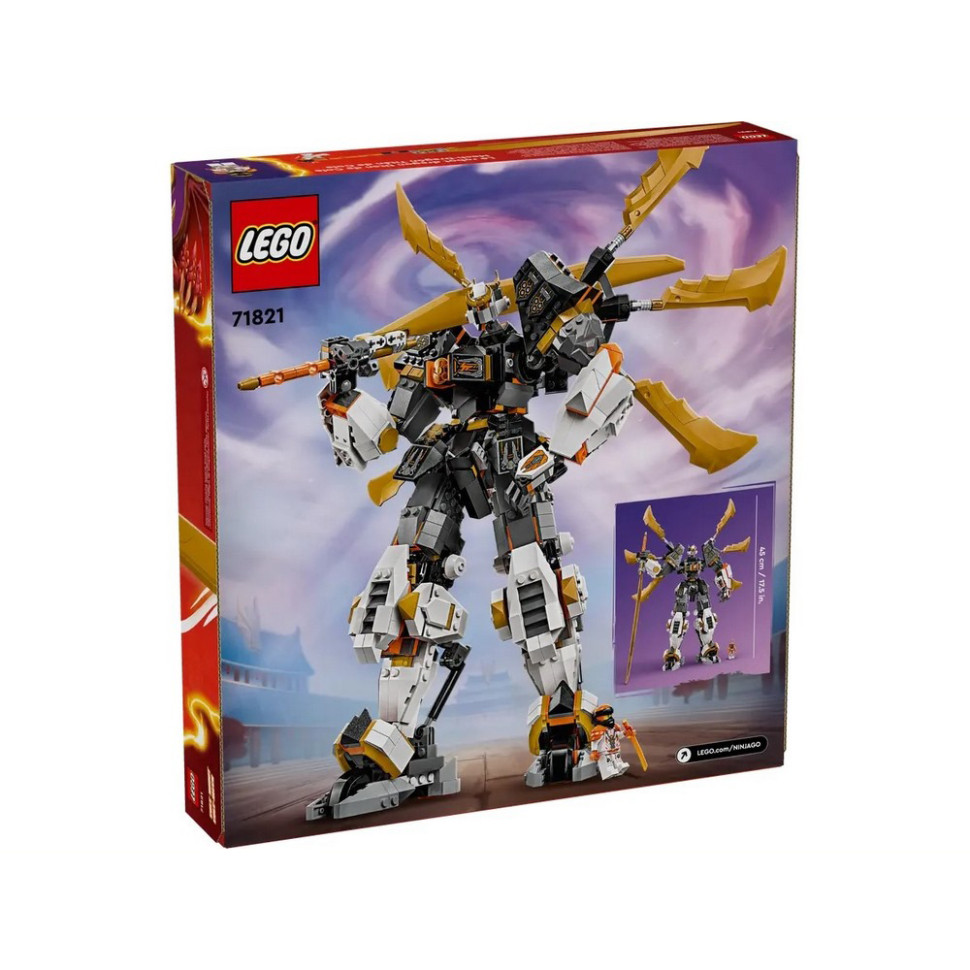Конструктор Ninjago Драконий робот-титан Коула LEGO 71821, 1055 деталей