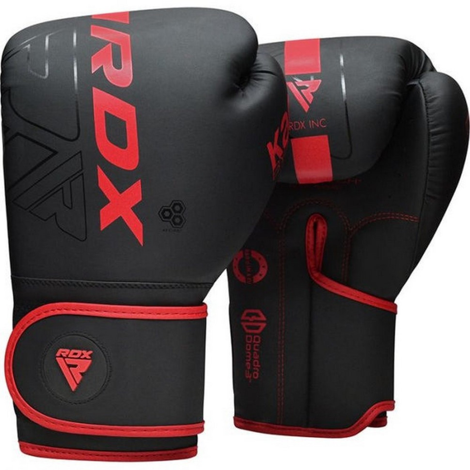 Боксерські рукавиці F6 Kara Matte RDX Inc Limited BGR-F6MR-14OZ, Red 14 унцій (капа в комплекті)