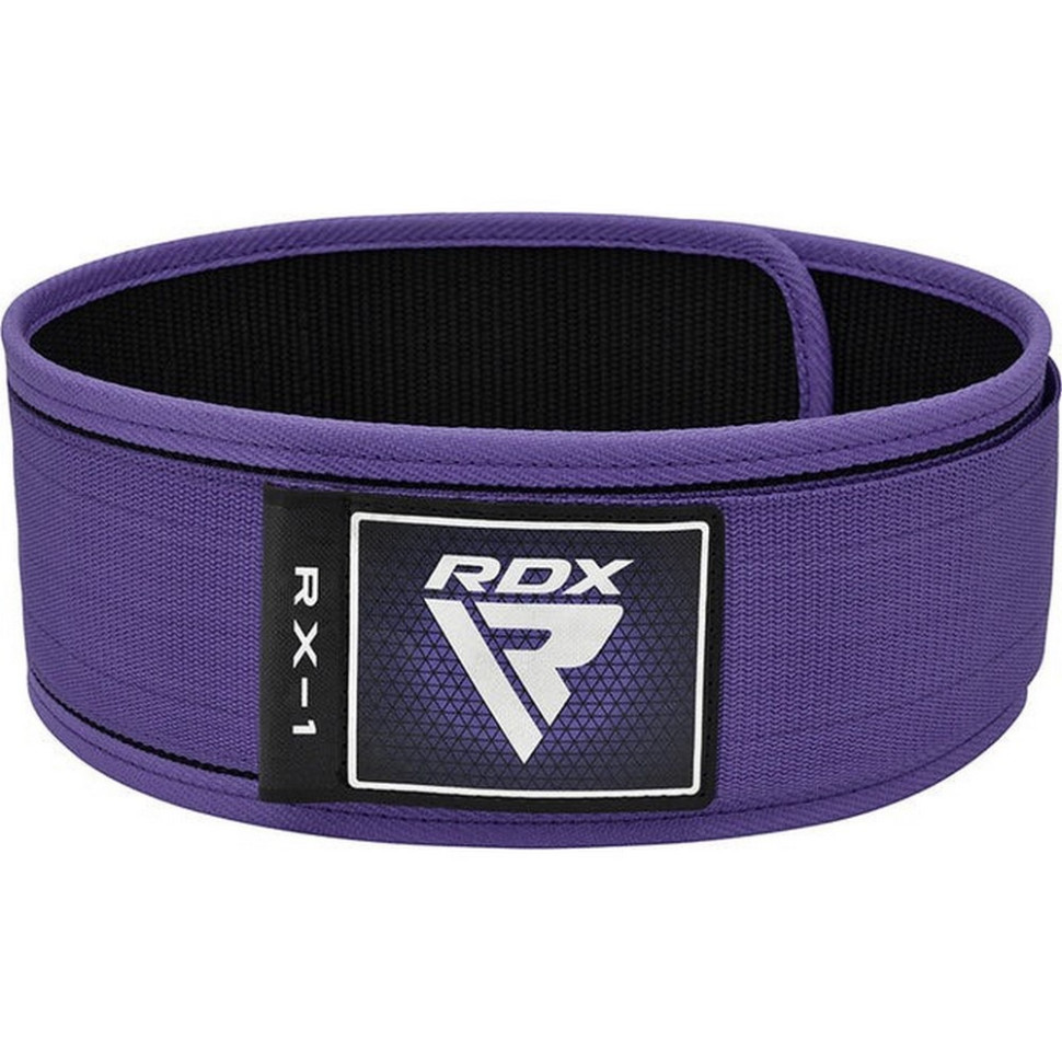 Пояс для тяжелой атлетики RX1 Weight Lifting Belt RDX Inc Limited WBS-RX1PR-S, Purple, S