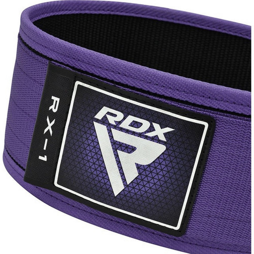 Пояс для тяжелой атлетики RX1 Weight Lifting Belt RDX Inc Limited WBS-RX1PR-S, Purple, S