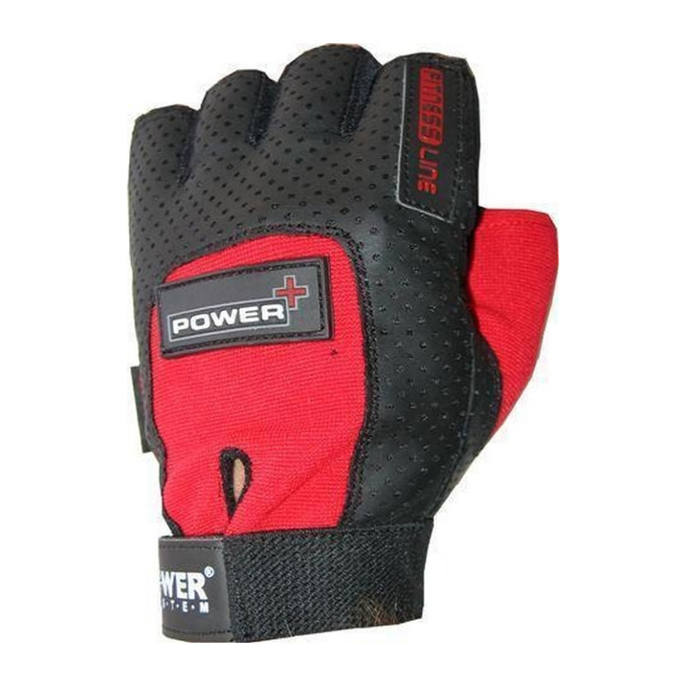 Перчатки для фитнеса Power Plus Power System PS-2500_M_Black-red, M 22 см