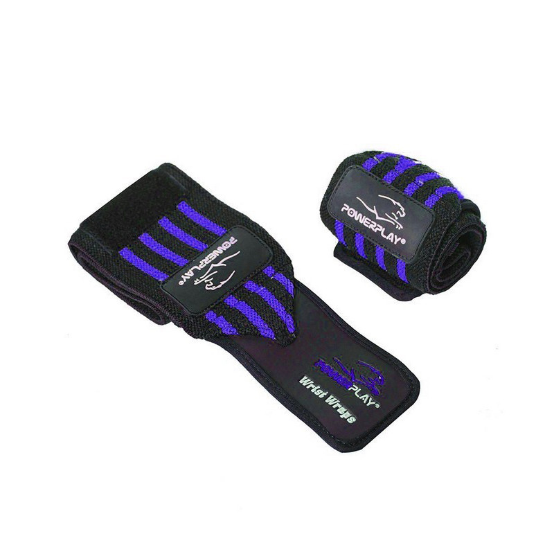 Кистьові бинти 3081 Gym WristT Wraps PowerPlay PP_3081_Blue, Чорно-Сині