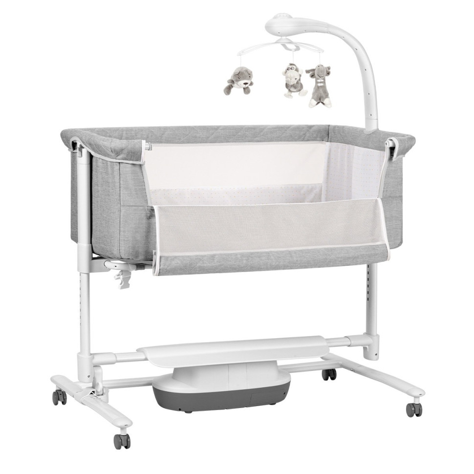Детская кроватка-качалка 3 в 1 Bloom Carrello CRL-10304 Anchor Grey