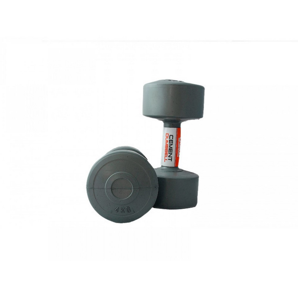Гантели пластиковые пара CEMENT DUMBELL LiveUp LS2003-4, 2 шт, 4 кг