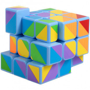 Кубик Рубіка Райдужний 3х3 Блакитний Smart Cube SC365