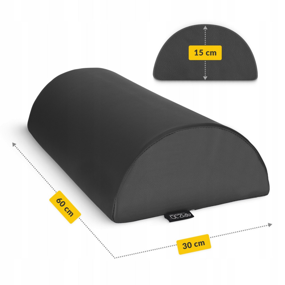 Полувалик для реабилитации и массажа 4FIZJO P-5905973402910 Black 60 x 30 x 15 см
