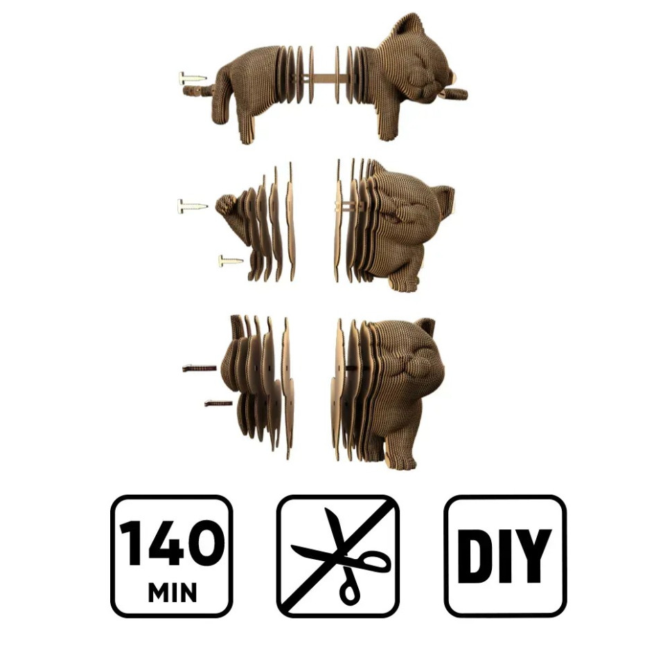Картонный конструктор 3D Puzzle 