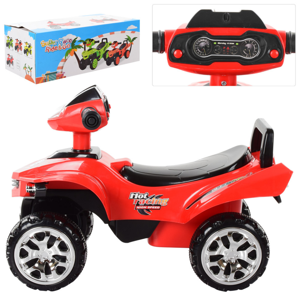 Каталка-толокар Bambi M 3502-3 Червоний музичний