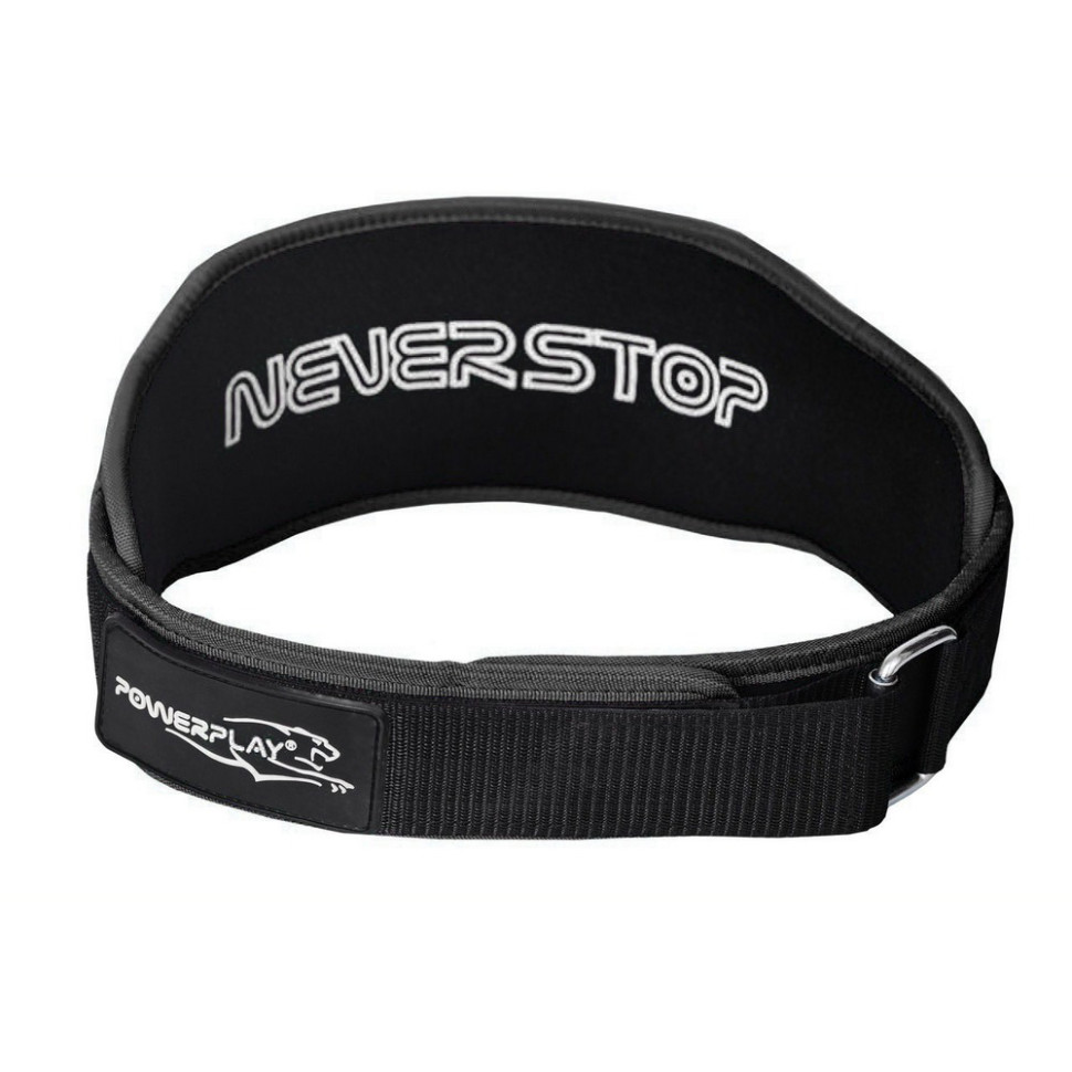 Пояс неопреновый для тяжелой атлетики Power Play PP_5546_L_ Black, Black, L