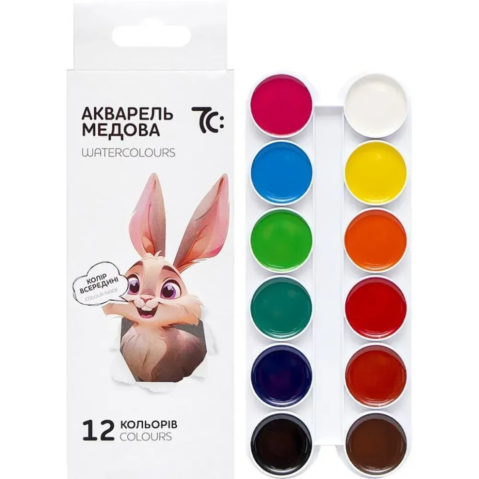 Дитяча медова акварель 7С: 7C11202, 12 кольорів