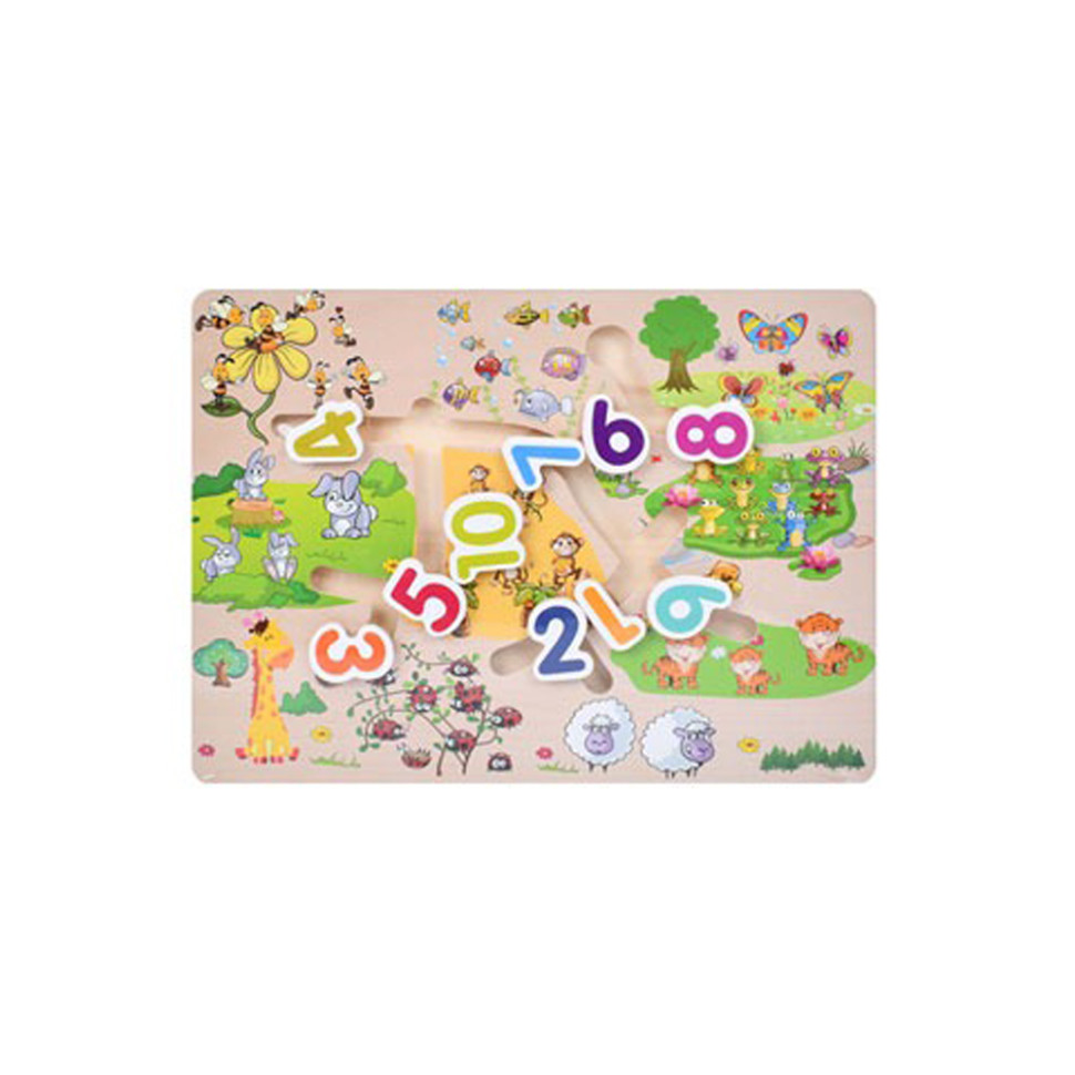 Деревянная игрушка Лабиринт Bambi MD 0817-2 размер 30х22,5 см