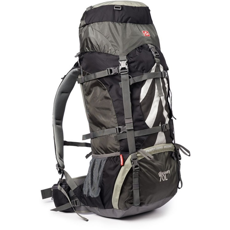 Рюкзак туристичний NH70B070-B Naturehike 6927595709009, 70 л + 5 л, чорно-сірий