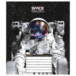 Тетрадь ученическая "Space singularity" Школярик 012-3384L-1 в линию, 12 листов