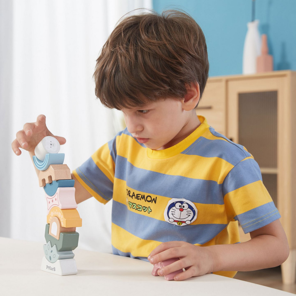 Дерев'яна пірамідка Башточка Viga Toys PolarB 44070 балансир