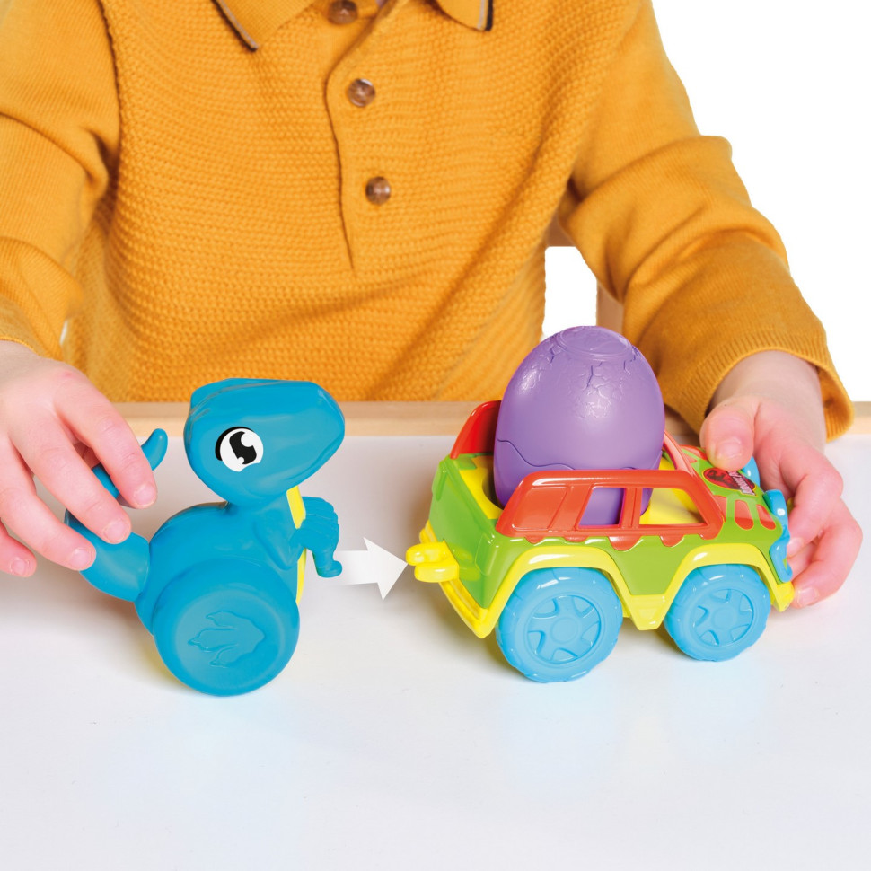 Игрушечная диномашинка Jurassic World  Toomies E73251, 2 динозаврика