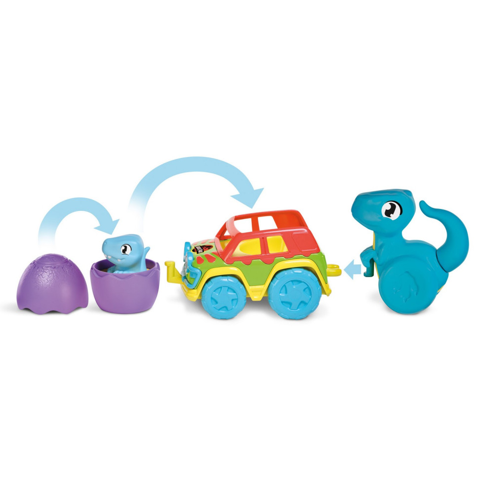 Игрушечная диномашинка Jurassic World  Toomies E73251, 2 динозаврика