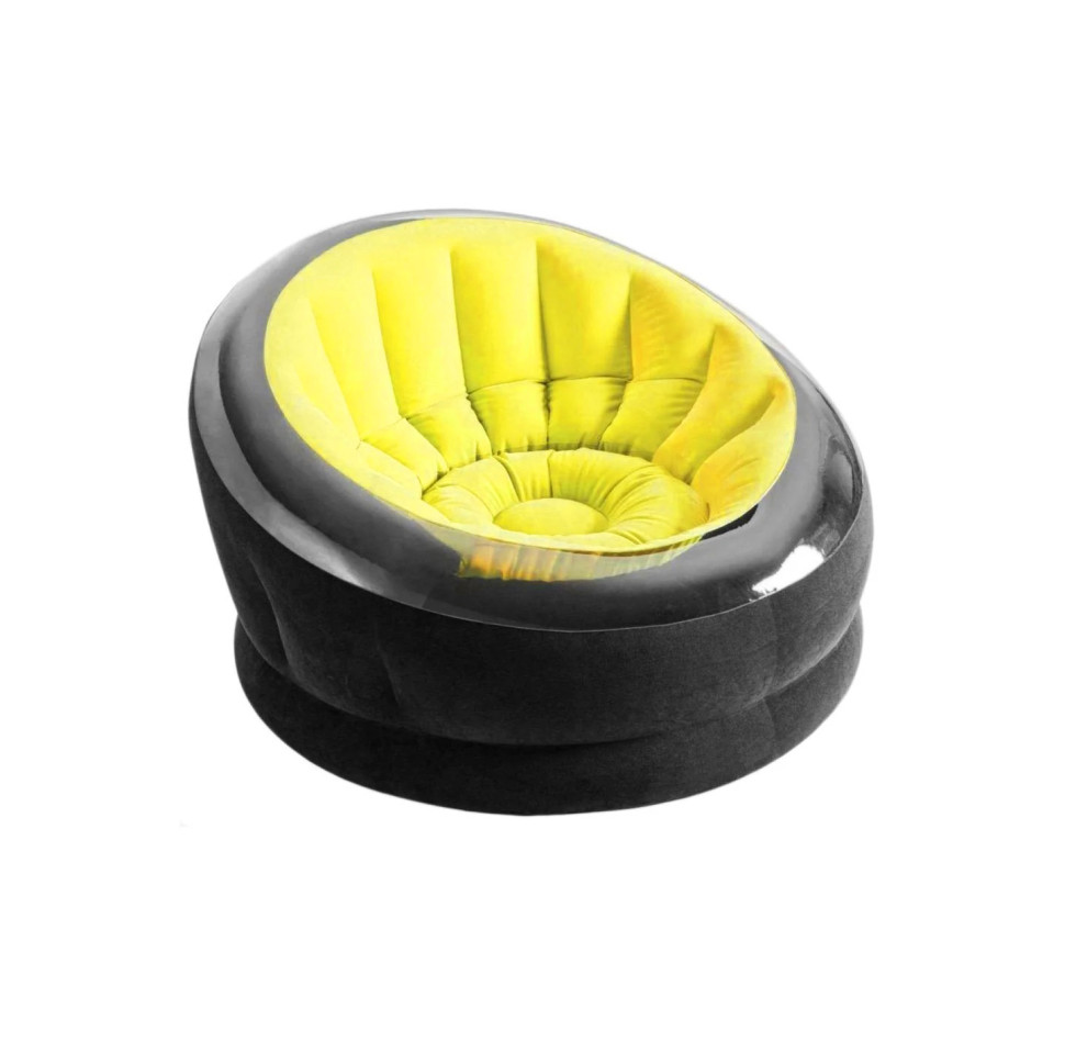 Надувное велюровое кресло Intex 68582 112х109х69 см