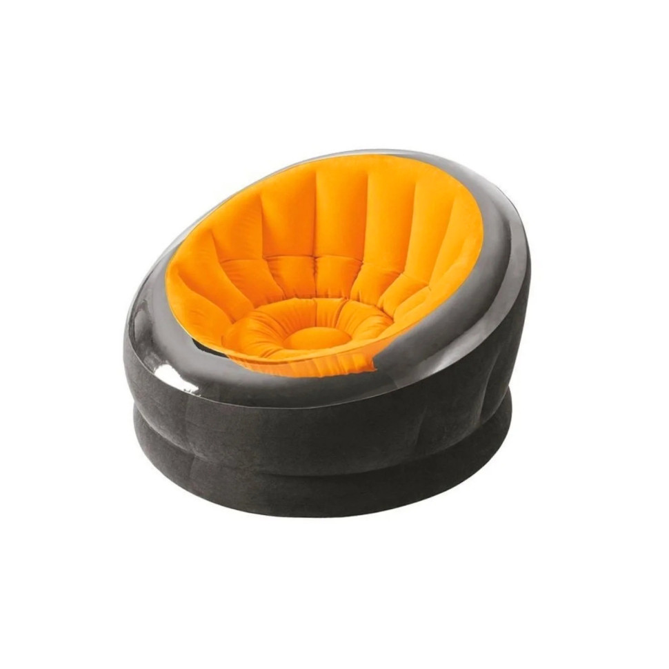 Надувное велюровое кресло Intex 68582 112х109х69 см