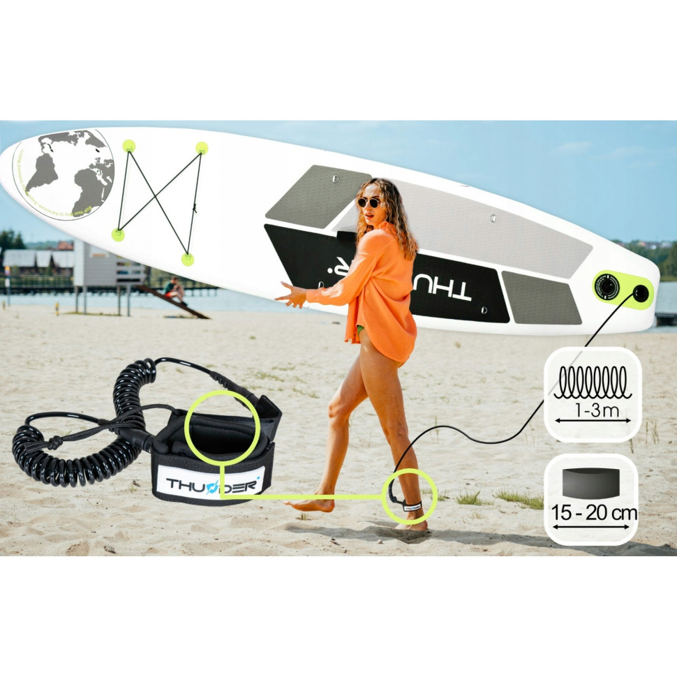 Надувна SUP дошка Planet Thunder SUP-PLANET-LIME з веслом Lime 320 см