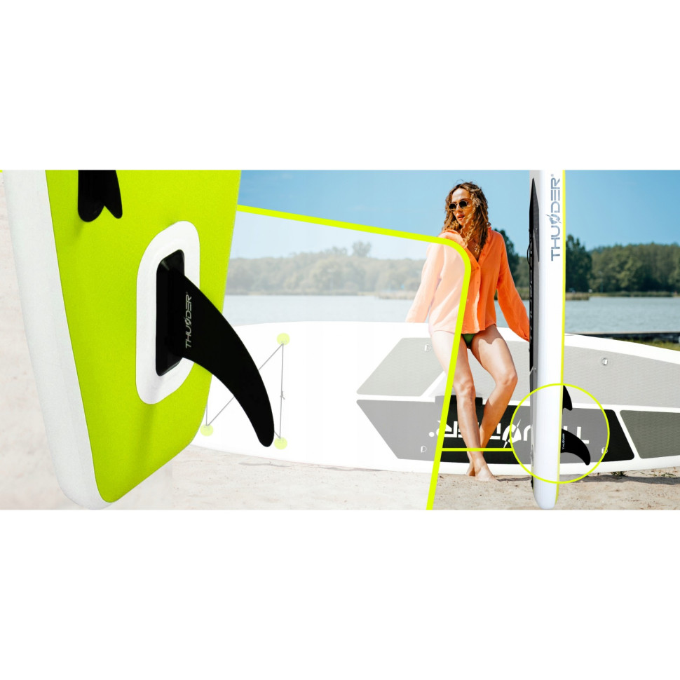 Надувна SUP дошка Planet Thunder SUP-PLANET-LIME з веслом Lime 320 см