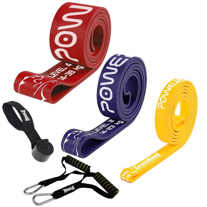 Эспандер-петля (резинка для фитнеса и кроссфита) PowerPlay PP_0022 в наборе 3 штуки