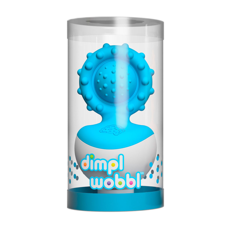 Прорізувач-неваляшка Dimpl wobl Fat Brain Toys FA217-4 блакитний